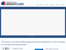 Tablet Screenshot of chandlerurgentcare.com